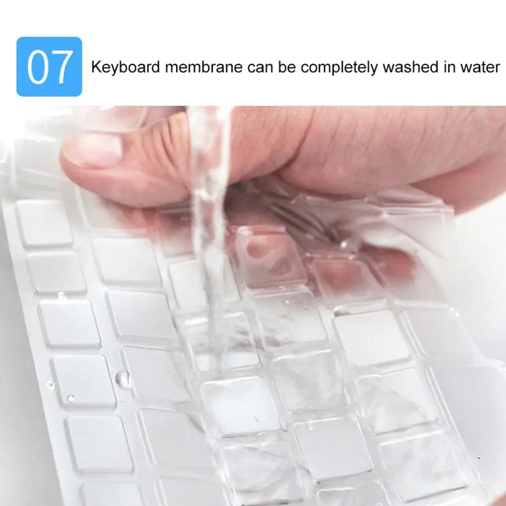 Waterproof Laptop Keyboard Protective Film Soft Silicone keyboard Cover Anti-dust Keyboard Cover For Notebook PC Laptop 15 Inch