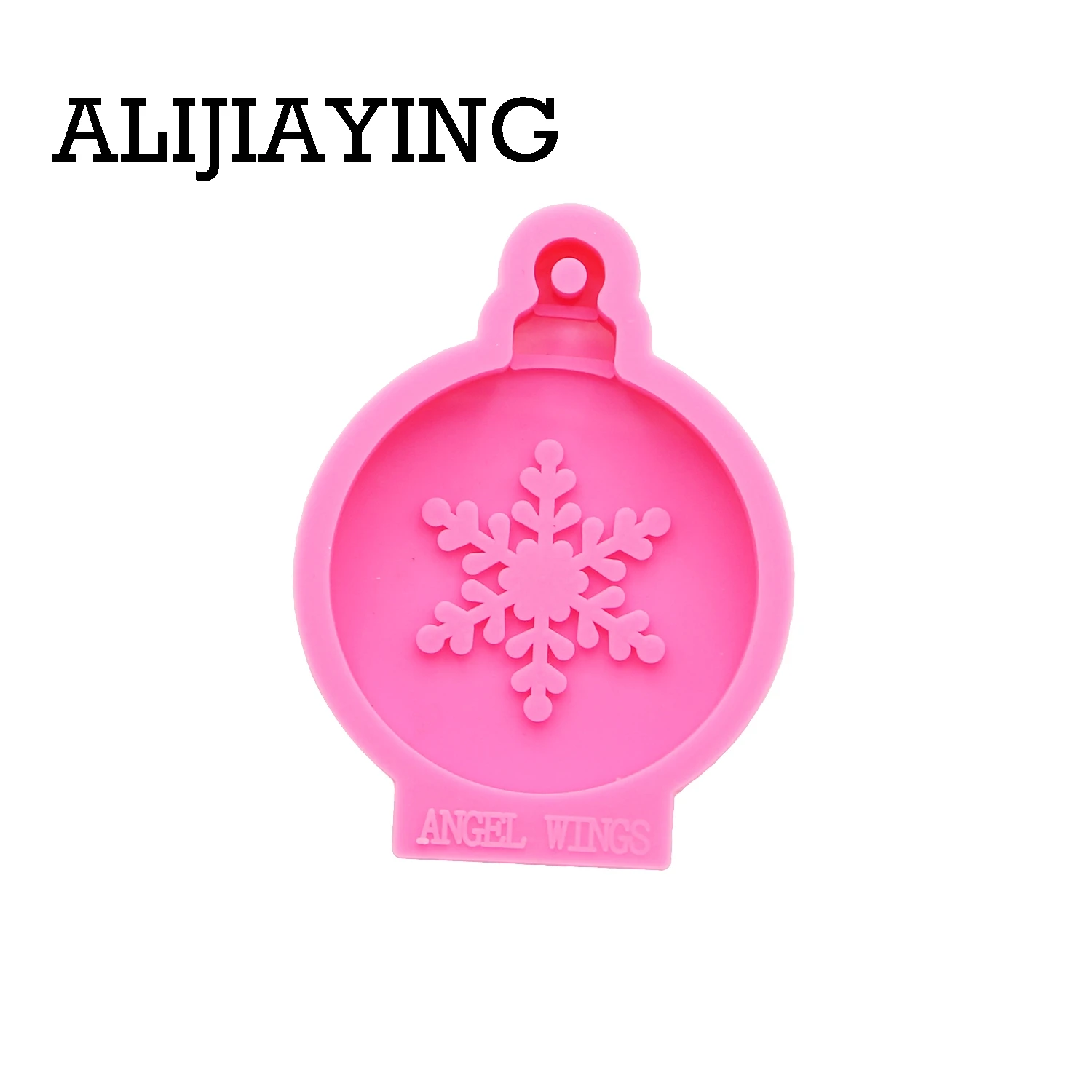 DY0132 Shiny Christmas decoration christmas tree snowflakes silicone mold DIY craft pendant for jewelry epoxy resin table