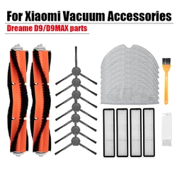 Per Dreame D9 D9 MAX accessori Panno per pulizia Mop Kit spazzola principale filtro HEPA Sostituzione straccio Parti per aspirapolvere robot Xiaomi