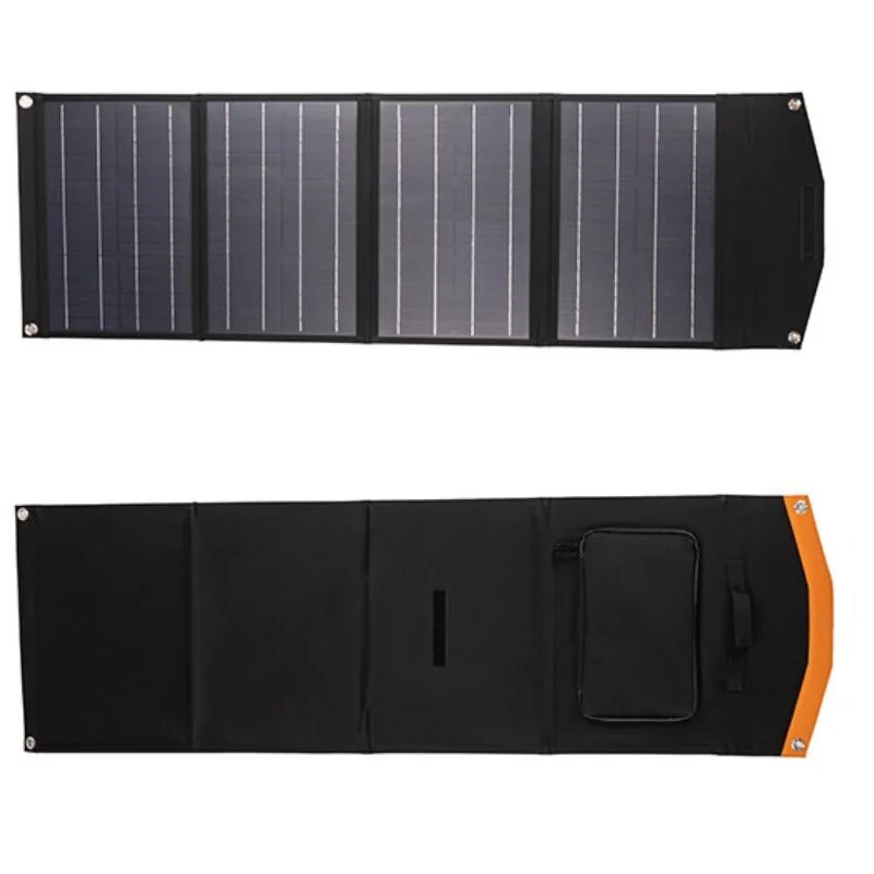 100W 80W 60W 18V/5V Solar Panel Charger for Laptop Phone iPad Digital Camera Dual USB+DC Output for 12V Car Battery Charging