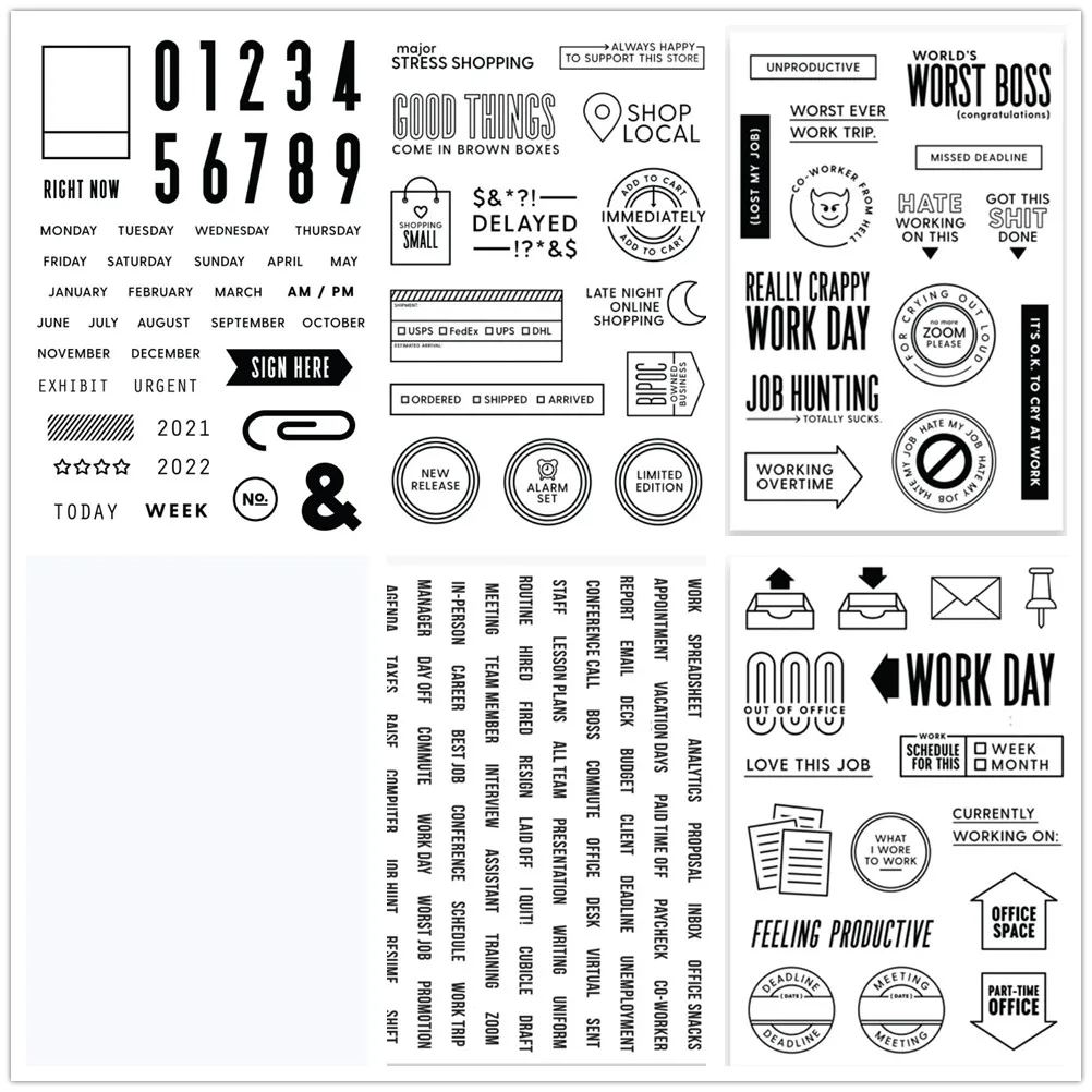 ENGLISH Clear Stamp / Seal For DIY Scrapbooking / Album Decorative Clear Stamp Sheets A801