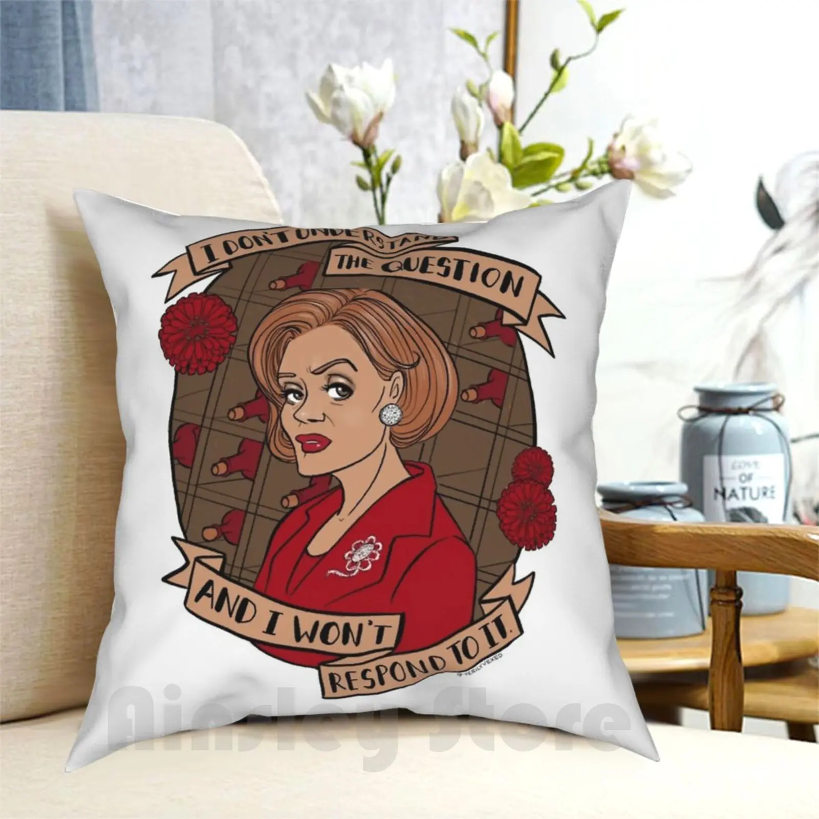 Lucille Bluth : I Don'T Understand The Question Pillow Case Printed Home Soft Throw Pillow Lucille Lucille Bluth