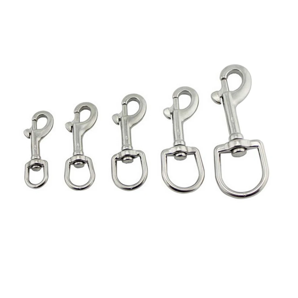 Duiken 316 Rvs Kogelstangkop Bolt Snap Hook Clip Marine Boten Swivel Bolt Snap Haak Voor Outdoor Water sport