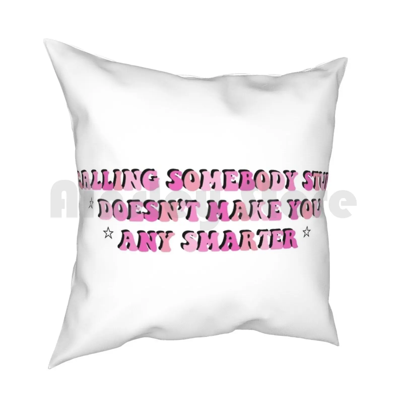 Mean Girls Pillow Case Printed Home Soft Throw Pillow Bad Girls Mean Girls Pink Fuchsia Lollipop Stars Phrases Movies