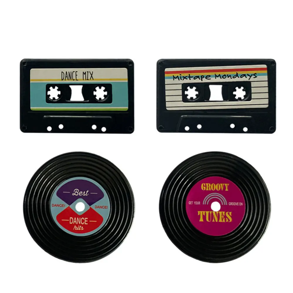 New 4-Piece Set Nostalgic Box Refrigerator Magnet Sticker Message Board Home Decoration Souvenir Kitchen SuppliesGift Note