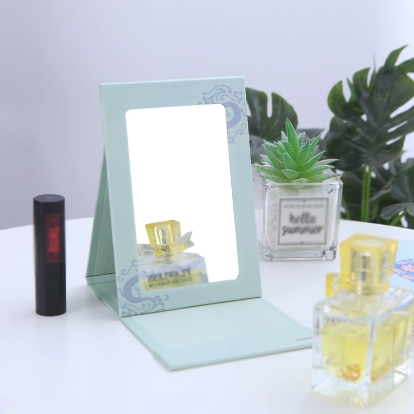 Sáng Tạo Hoa Văn Kinh Kịch Vanity Mirror Gấp Di Động Máy Tính Để Bàn Gương Trang Điểm Bỏ Túi Phối Gương Bé Gái Đựng Mỹ Phẩm Dụng Cụ