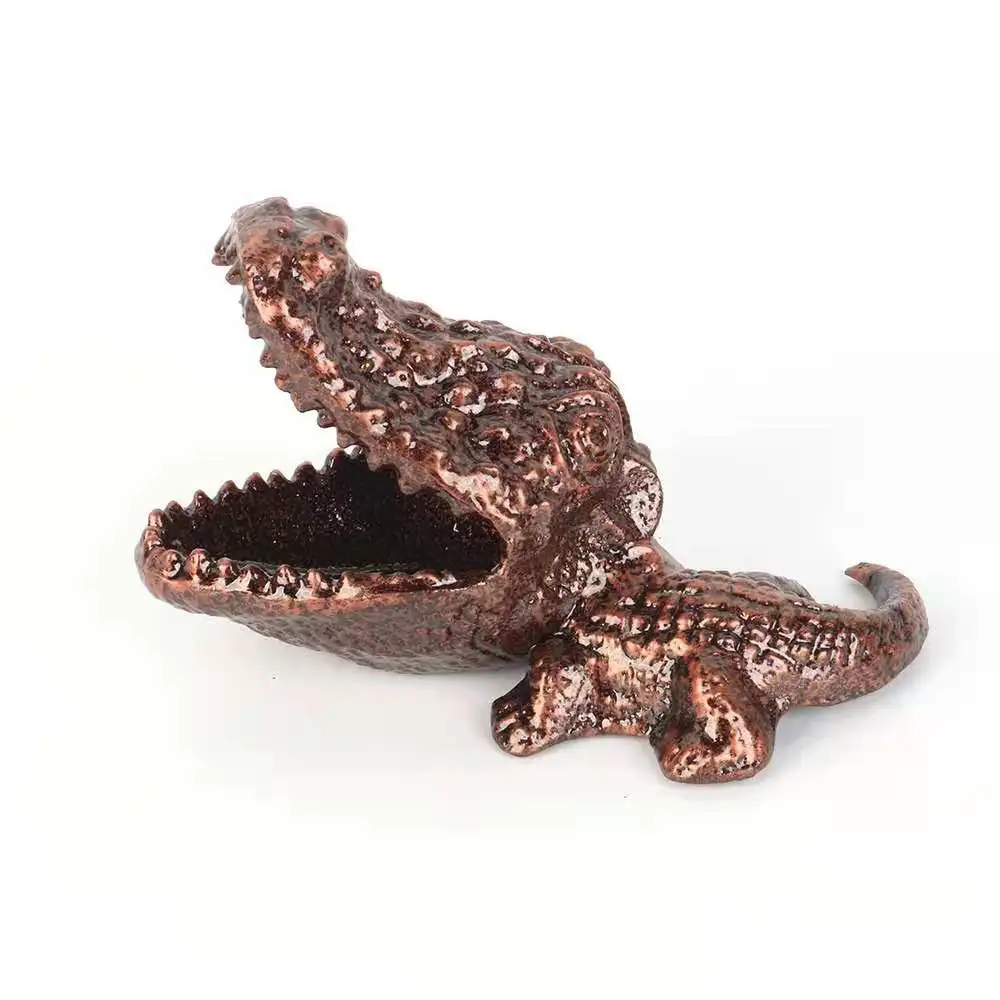 Cigar Ashtray Creative Crocodile Ashtray with Lid for Office Decoration Home for Cigarettes Creative Home and Outdoor Ashtray