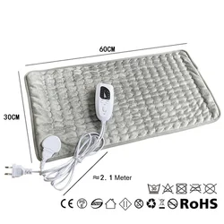 Physiotherapy Heating Pad Electric Heating Pad Back Therapy Pad Small Electric Blanket 60x30cm 110/220V EU/US/AU/UK Japan Plug