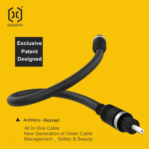 Imagen 1 del producto Extrusora de Cable de transmisión de filamento Hornet para impresora 3d de artillería a conexión Hotend, conector de clavija múltiple de GX16-8 de aire