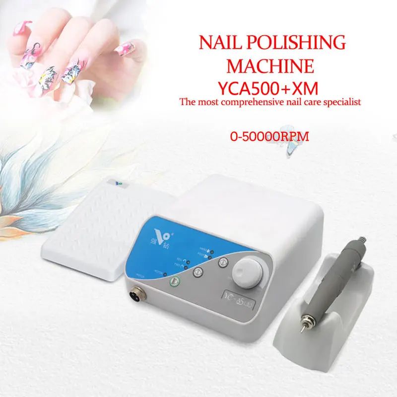 

Professional Nail Drill 50W Micromotor Brushless Nail Polishing Machine YC-A500 XM Lab Polishers with 50000 RMP Handpiece