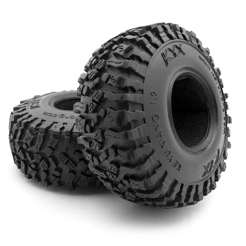 KYX Racing Rubber 1.9 Inch Tire 118mm x 45mm Tyre for 1/10 Rc Crawler Car Axial SCX10 II 90046 D90 Wraith Traxxas TRX4 (2pcs)