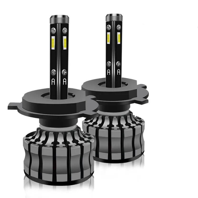 Lámparas LED Turbo para coche, faros de 36000LM, H7, H1, H4, 360 grados, Chips CSP, 3570, hb3, H11, H8, 9005, H7, 9006, 2 uds.