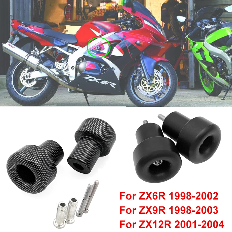 2021 New Motorcycle Frame Sliders Crash Falling Protection For Kawasaki Ninja 636 ZX6R 1998-2002 ZX9R 1998-2003 ZX12R 2001-2004