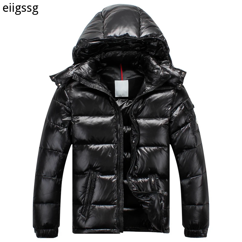 The King Of Down Jackets Men Hooded Winter Down Jacket Long Sleeves Detachable Hat 90% White Duck Down Filling Warm Casual Coat