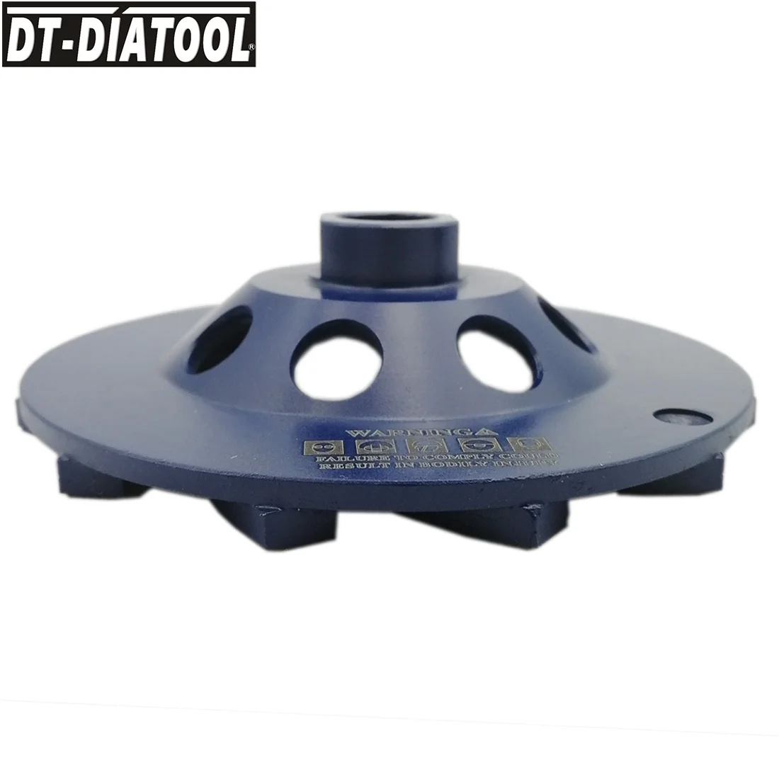 DT-DIATOOL 1pc 5/8-11 Dia 115mm/4.5inch Diamond Gesegmenteerde Turbo Rij Cup Slijpschijf Voor beton Harde Steen Graniet Marmer