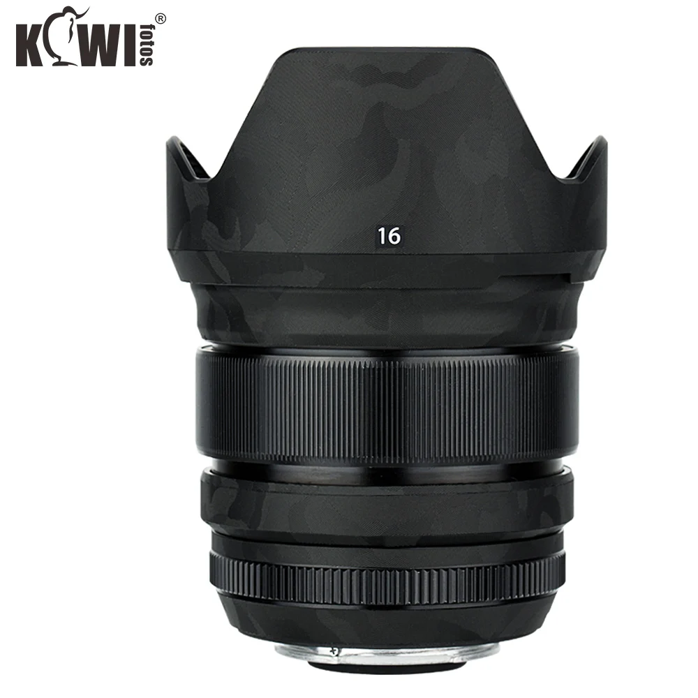 Película protectora de lente antiarañazos para cámara FUJINON XF16mm F1.4 R WR, Protector de lente LH-XF16 FUJIFILM, piel 3M Stikcer Shadow, color negro