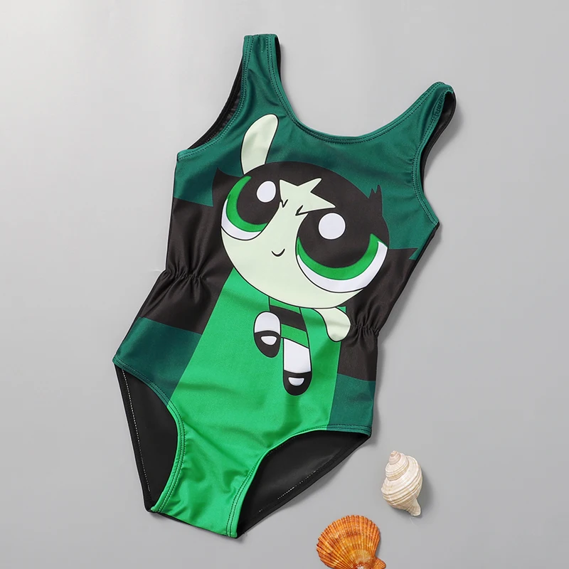 Children's swimsuit 2021 new lovely one-piece flight policewoman style comfortable quick drying seaside hot spring suit