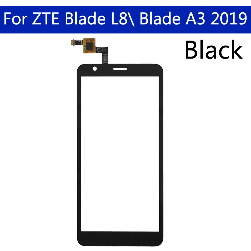 Touchscreen For ZTE Blade L8 / A3 2019 Touch Screen Digitizer LCD Display Front Glass Panel Sensor Replacement