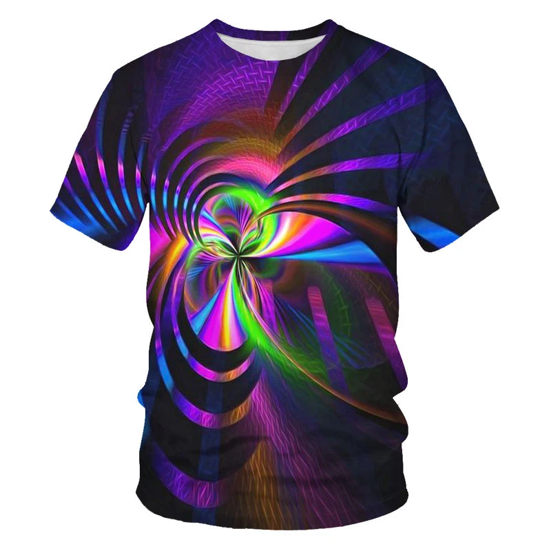 Art painting New fashion 3D printing for the second half of 2020 Men's T-shirt Magic Cool Large size Men's T-shirt 6X