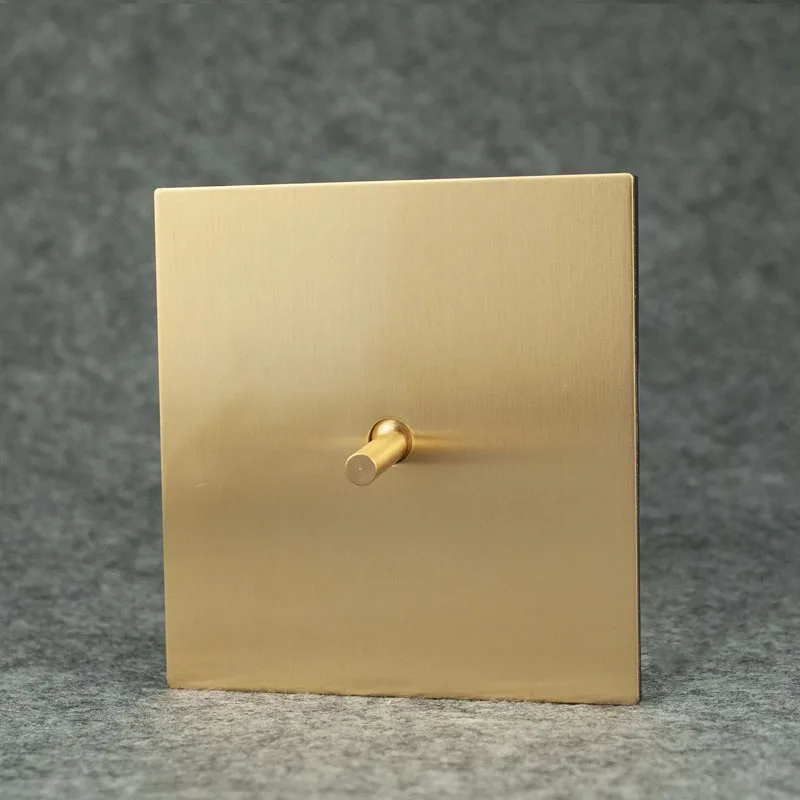 Avoir Tuya Smart Leven Lichtschakelaar Muur Wifi Module Sensor Schakelaar Goud Rvs Stopcontact Eu Franse Pulgs