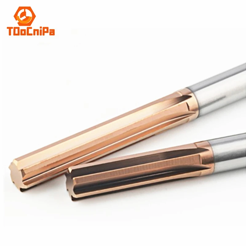 Reamer Straight Slot Reamer 2/3/4/5/6/8/10/12/20mm H7 Solid Carbide Coated Reamer