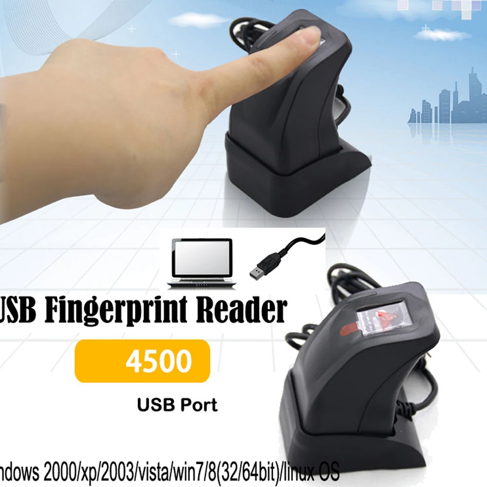 USB Fingerprint Reader Sensor Free SDK Capturing Reader 500 dpi USB Biometric Fingerprint Scanner