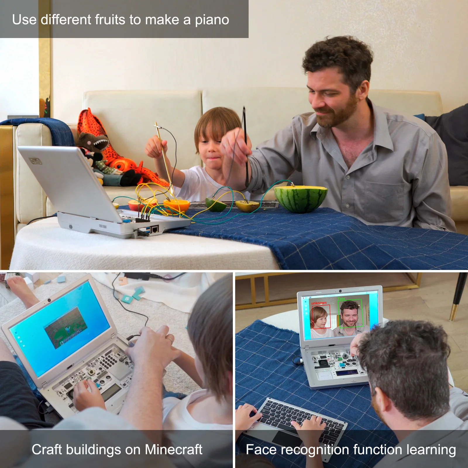 Picture 5: CrowPi 2 11.6 Inch 1920*1080 IPS Screen Raspberry Pi Laptop STEM Programming Python Scratch AI Learning Kit Platform