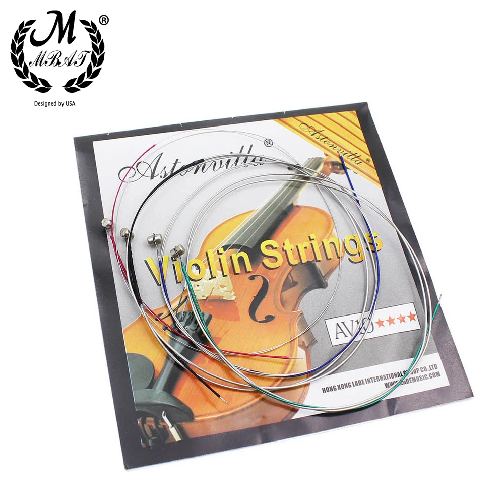 

M MBAT AV10 Violin Strings High Quality Stainless Steel Wire Strings Maintenance Kit Stringed Instrument Parts Accessories