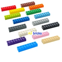 100pcs 2x8 Dot DIY Building Blocks Thick Educational Creative Toys for Children Figures Plastic Bricks Size Compatible With 3007