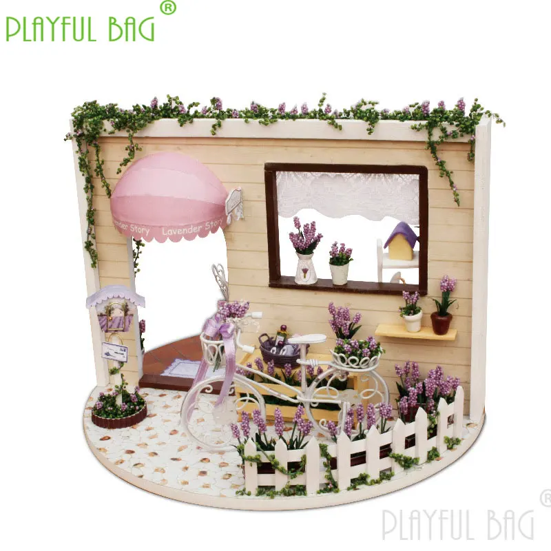 Parent-child home DIY smart fun house sky garden Lavender story ABCD lovely Christmas Valentine's Day gift decoration toy ud03