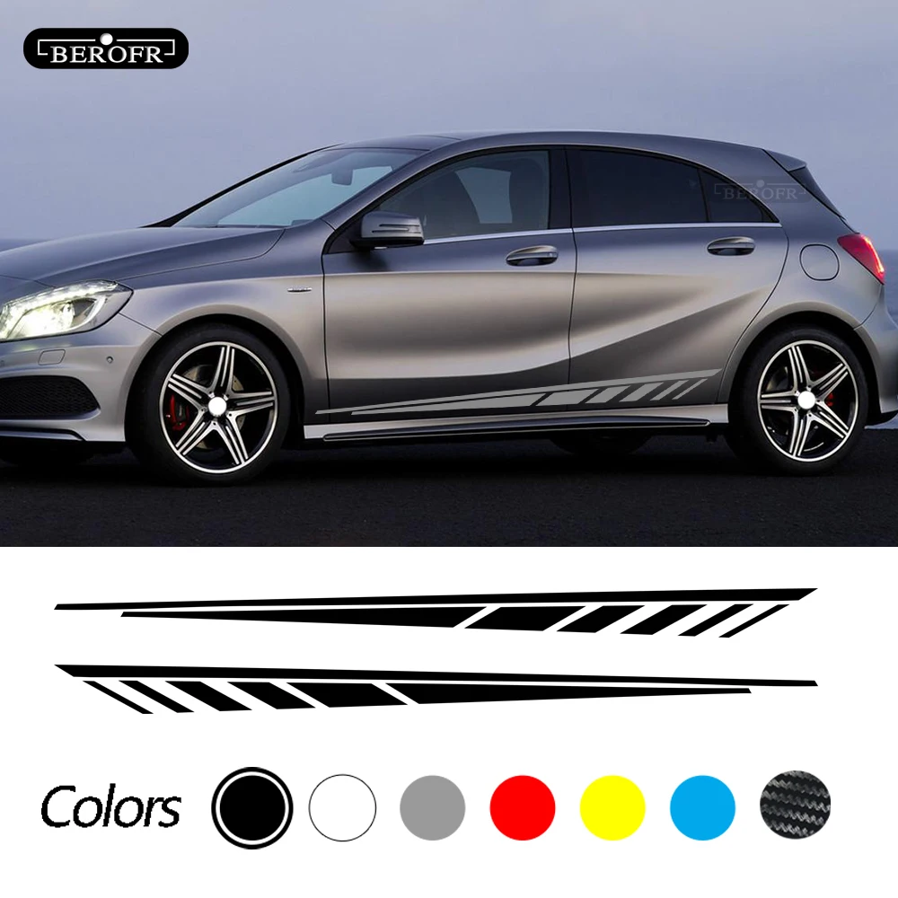 Edition 1 Door Side Stripe Car Decal Sticker for Mercedes Benz A Class W176 W177 A45 A180 A200 A220 A250 X117 AMG Accessories