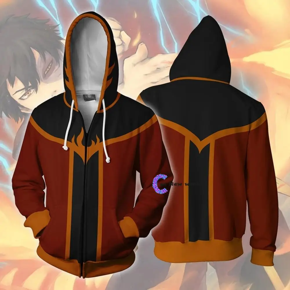 2020 New AVATAR Last Airbender APPA Cosplay Hoodie Zipper Up Hooded Casual Hoodie Anime AVATAR  Costume Thin Jacket