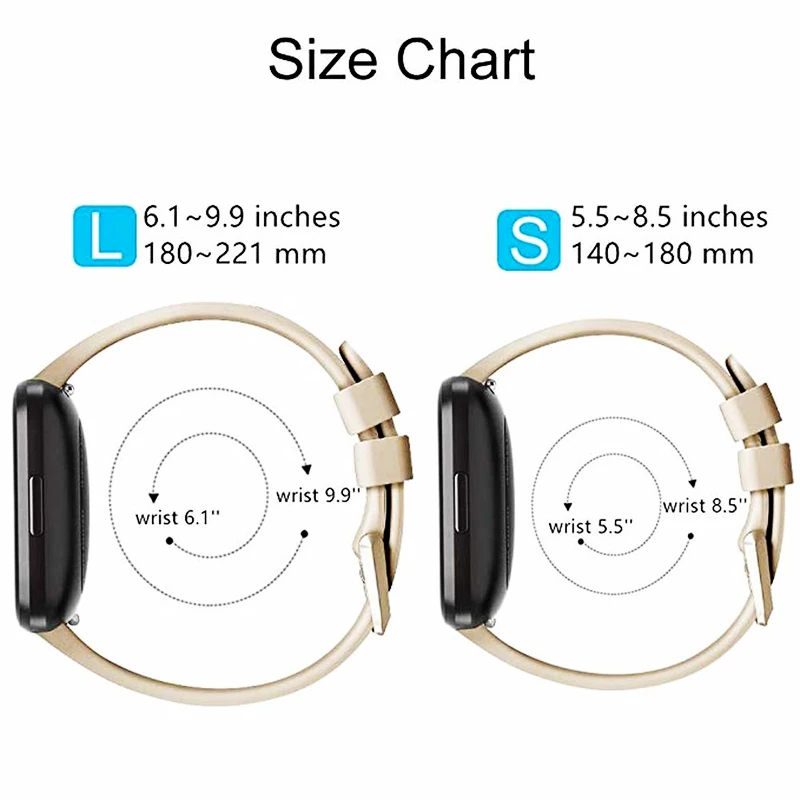 Cinturino per Fitbit Versa/Versa2/Lite Smart watch cinturino di ricambio cinturino sportivo in silicone cinturino per cinturino Fitbit Versa 2
