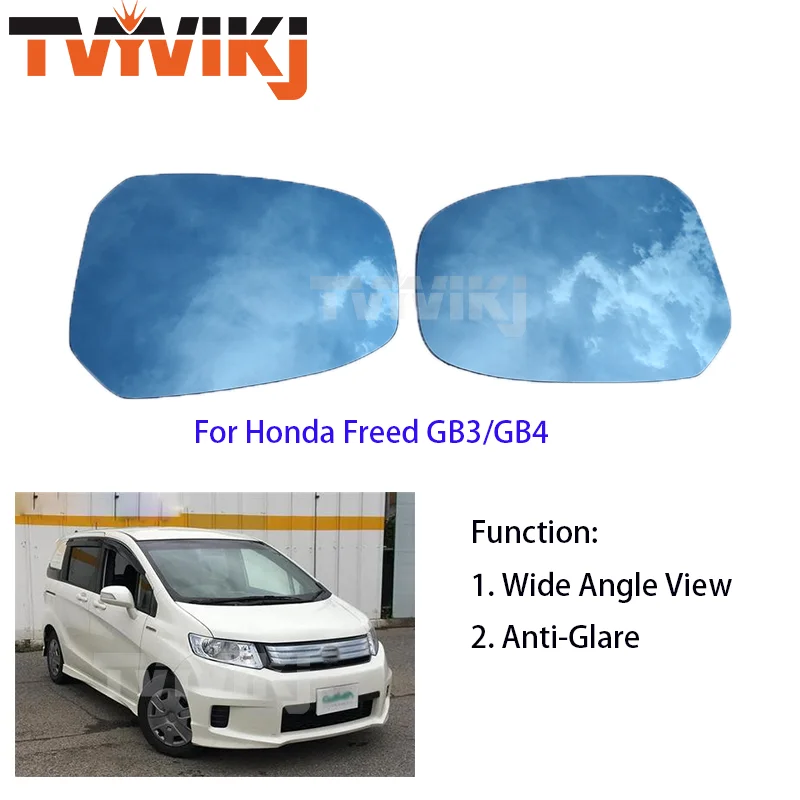 

Боковое зеркало заднего вида TVYVIKJ, синие стеклянные линзы для HONDA FREED GB3 GB4 GB5 GB8, широкий угол обзора, антибликовое покрытие