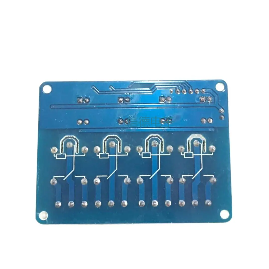 พร้อม Optocoupler Isolation 4 Way โมดูล Single Chip Microcomputer บอร์ดควบคุม5V เอาท์พุทรีเลย์