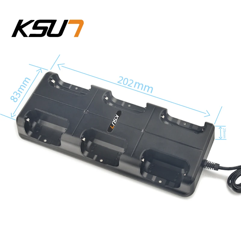 Imagem -04 - Ksun m3 Suporte de Carregamento Portátil Seis Vias Carregador