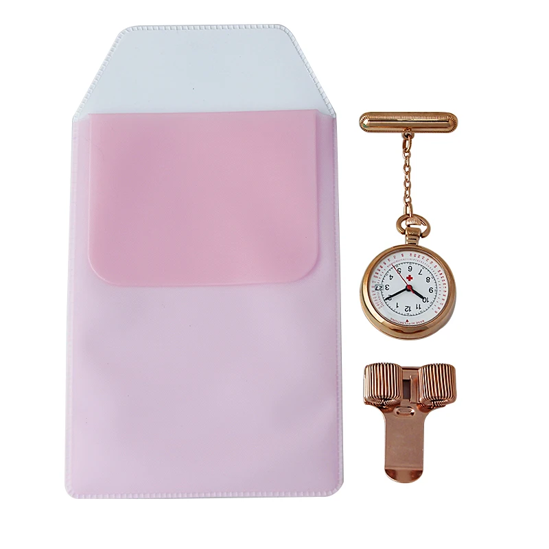 ALK Pendant Nurse Pocket Watch+Penbag+Pen Clips Combination Three-piece Medical Quartz Fob Watches Doctor Nurse Gift Unisex