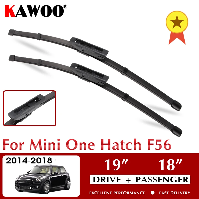 KAWOO Wiper Car Wiper Blades For Mini One Hatch F56 2014-2018 Windshield Windscreen Front Window Accessories 19