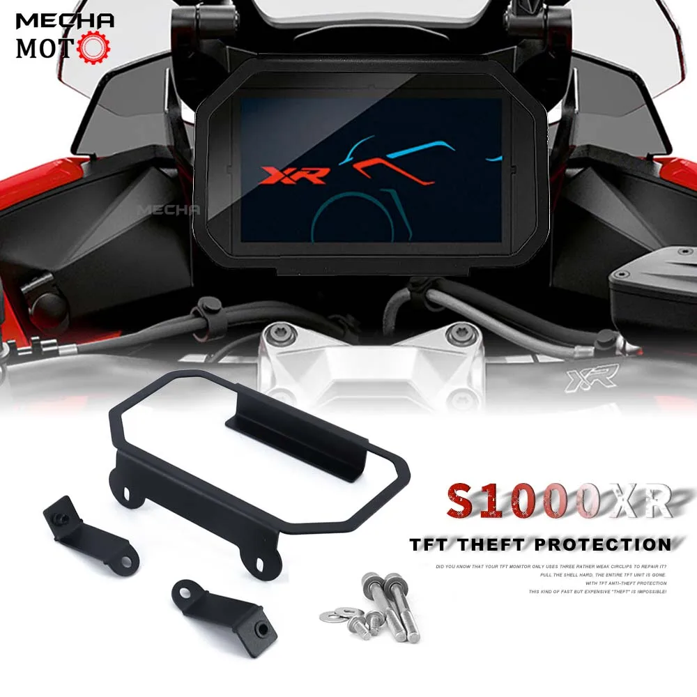 

NEW For BMW S1000XR S1000 XR Accessories TFT Theft Protection Meter Frame Screen Protector Instrument Guard Brace