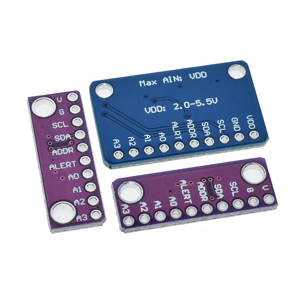 16 Bit I2C ADS1115 ADS1015 Module ADC 4 channel with Pro Gain Amplifier 2.0V to 5.5V for Arduino RPi image 5