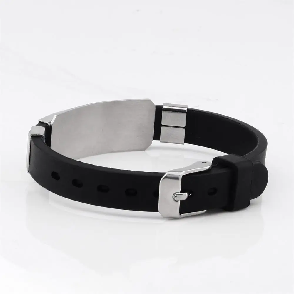 Trendy Religious Heart Jesus Scripture Quote Christian Bible Inspirational Verse Faith Hope Love Silicone Bracelets For Man
