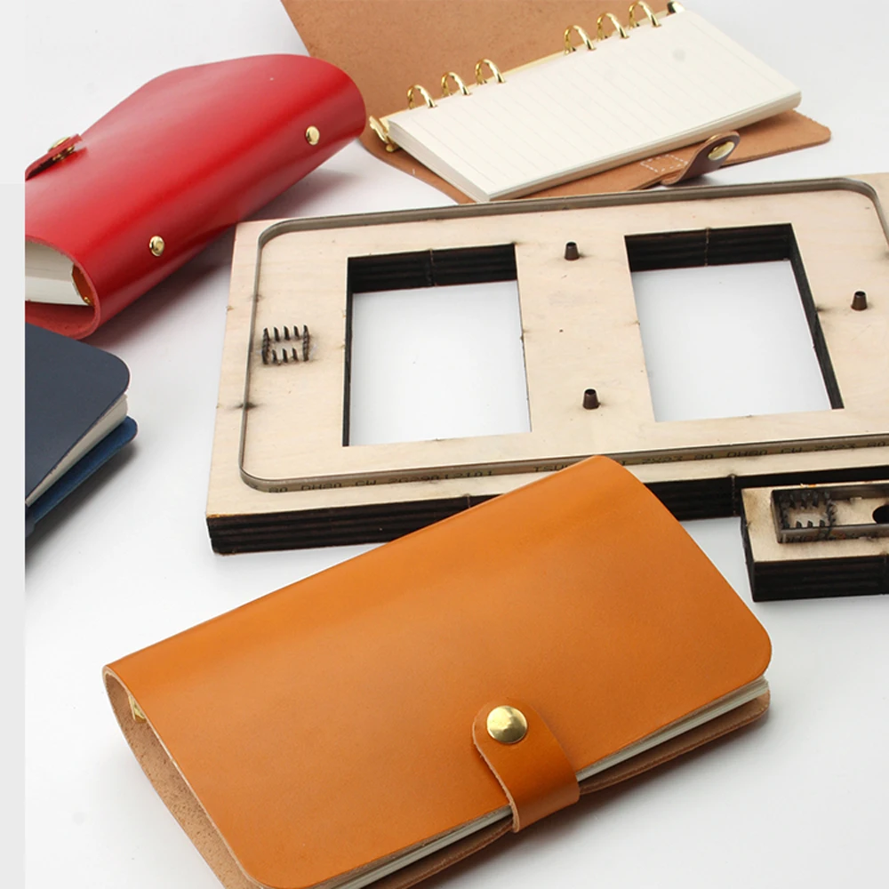 DIY leather craft A6 notebook die cutting knife mold metal hollowed punch tool blade steel template