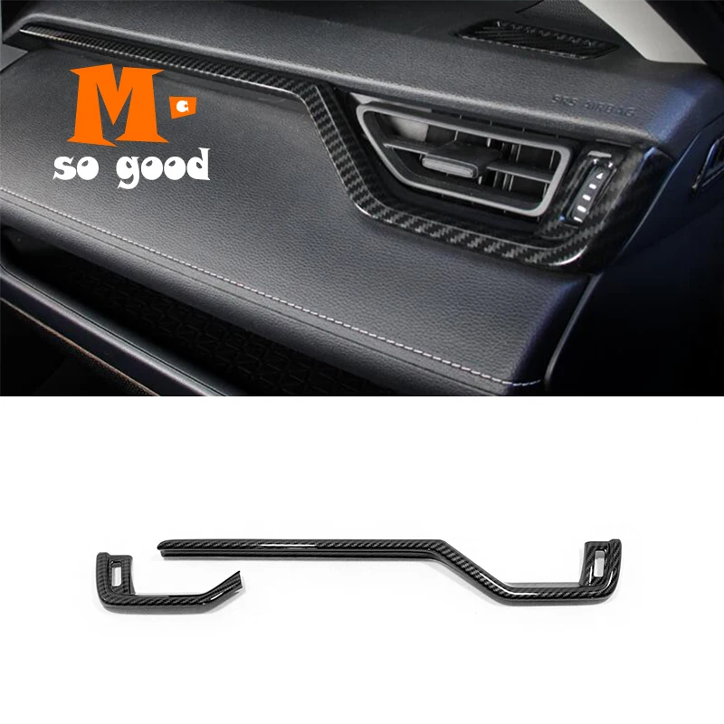 

ABS Carbon Fibre for Toyota Rav4 2019 2020 Car Left and Right Air Outlet Cover Trim Interior Accessories Interior Mouldings