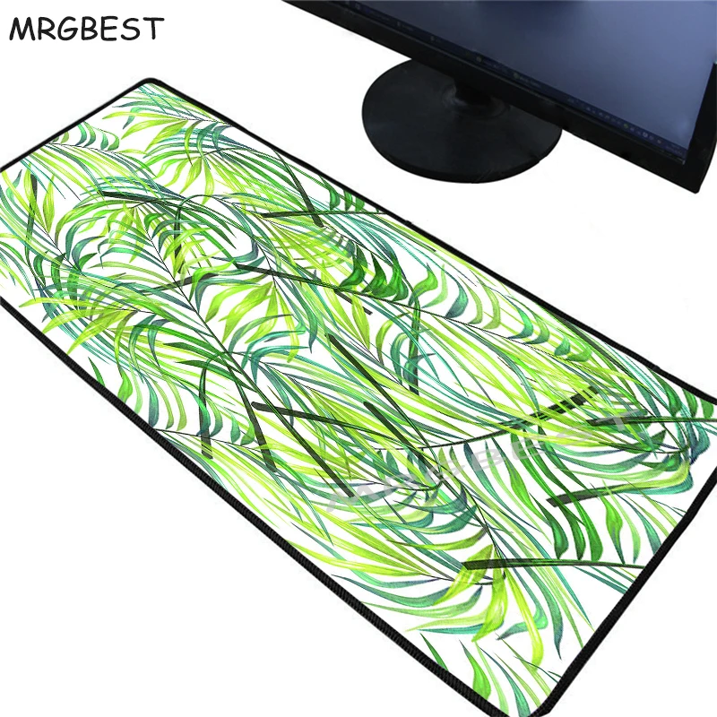 

MRGBEST 90x40cm Gaming Mouse Pad Anime High Quality Office Laptop Desk Mat HD Print Palm Leaf Pattern Computer Game Pads