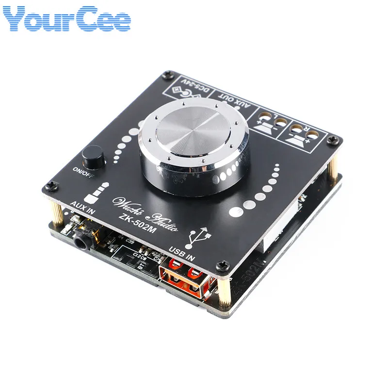 ZK-502M MINI Power Audio Stereo Amplifier Board Module 50WX2 50W+50W AMP Amplificador Home Theater ZK-502