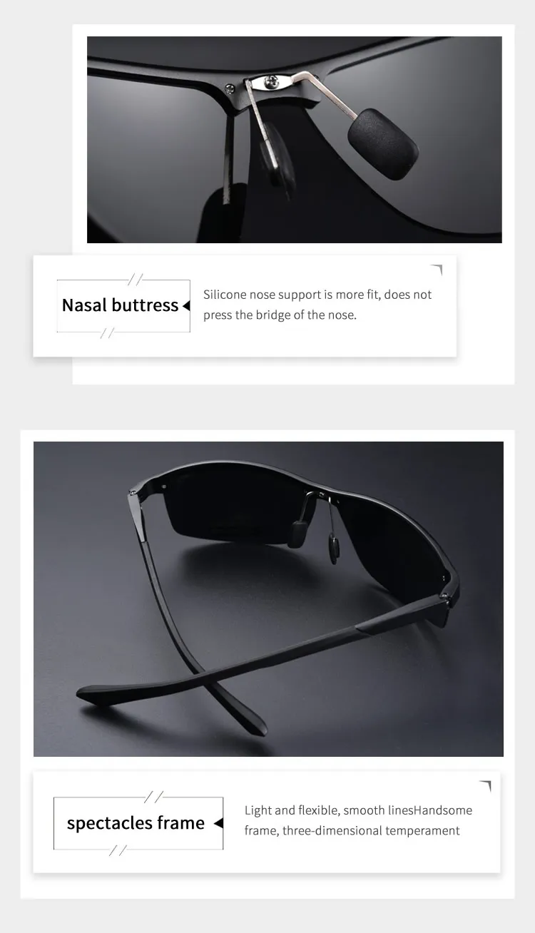 Kochen Shark Sonnenbrille männer Spezielle Gläser für Fahren Tag und Nacht Farbe Ändern Sonnenbrille Polarisierte Fahrer Fahren Spiegel – Detail 6