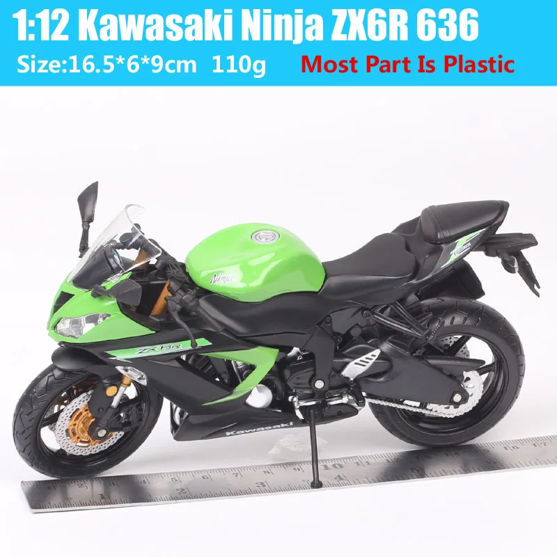 1:12 Scale Kawasaki Ninja 636 ZX 6R Race Bike Motorcycle ZX-6R Diecast Model Vehicles Automaxx Hobby Thumbnails For Collection