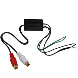 Speaker to 2 RCA Line Output Converter IN/OUT High/Low for Car Audio