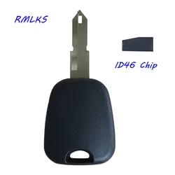 Nuova chiave per auto con Chip Transponder ID46 per Peugeot 206 207 307 per Citroen C2 C3 C4 Picasso C5 C6 Berlingo NE73 Blade Car Key Blank