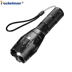 Pocketman LED Flashlight Portable Handy Torch Waterproof Hand Light Zoom Flashlight Camping Light Portable Pocket Flashlight